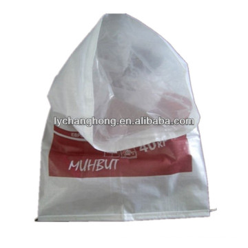 Fábrica promocional pp tejido bolsa de azúcar blanco 50kg